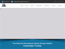 Tablet Screenshot of clearwaterrvandboatstorage.com